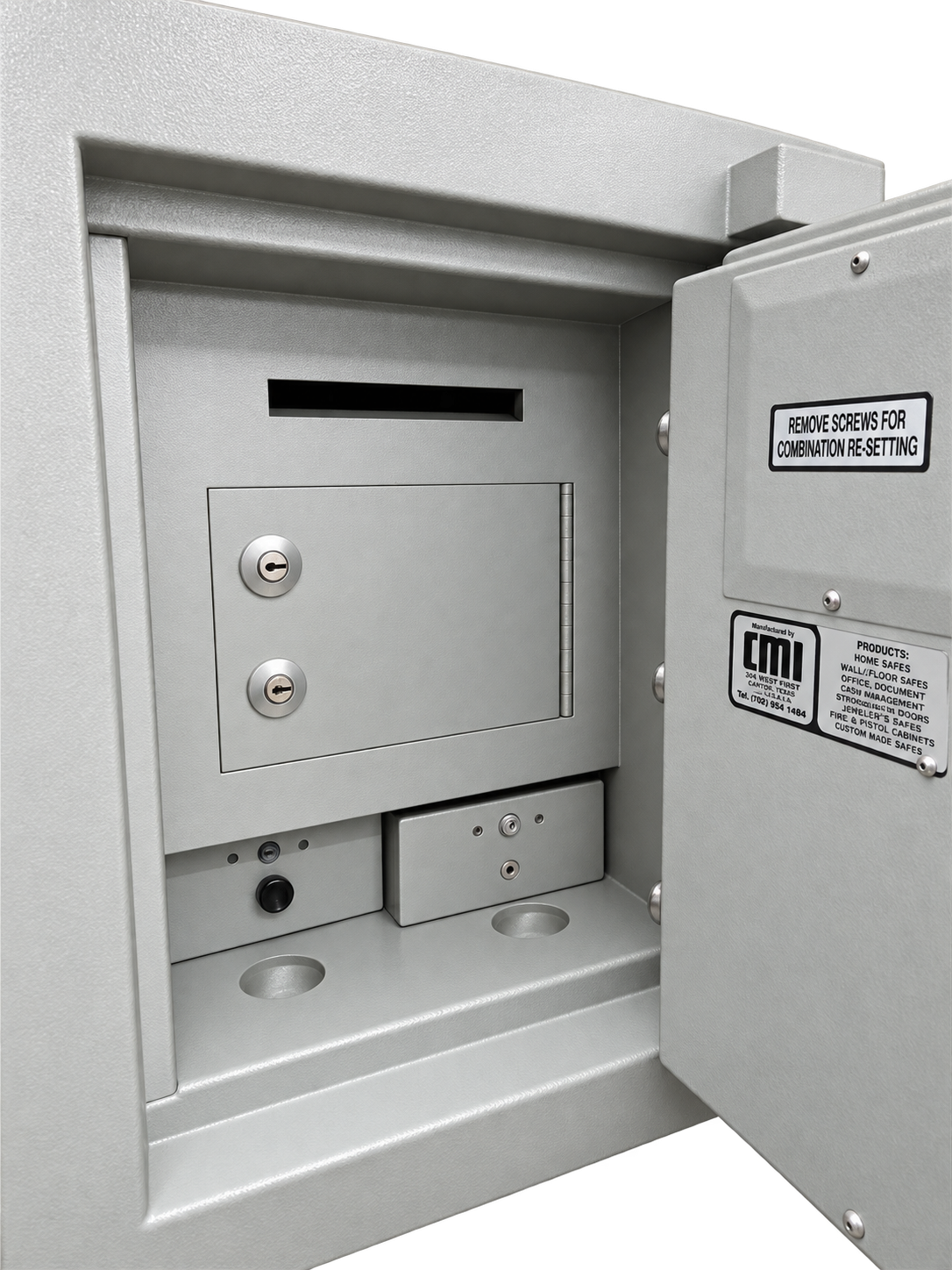Pre-Used CMI Deposit Safe No. SG88 - Interior View