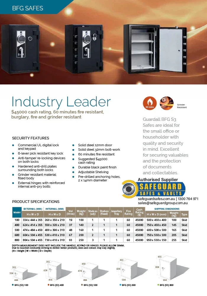 Guardall Safe BFG100-S3