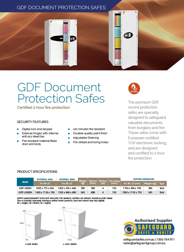 Guardall Document Protection Safe GDF 200EH