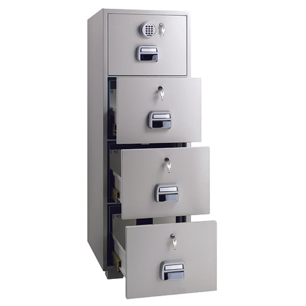 Locktech Fire Resistant Filing Cabinet 680-4EKK