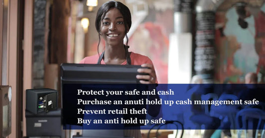 protect your staff and cash by purchasing an anti hold up cash management safe