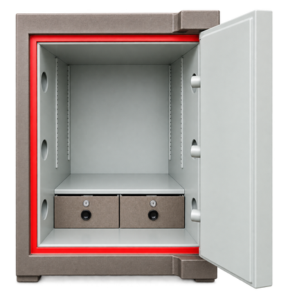 Pre-Used CMI Plate Door Safe No. SG100 - Interior View