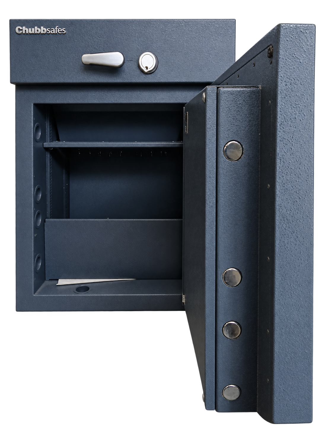 Pre-Used Chubb Deposit Safe No. SG36 - Door Partly Open