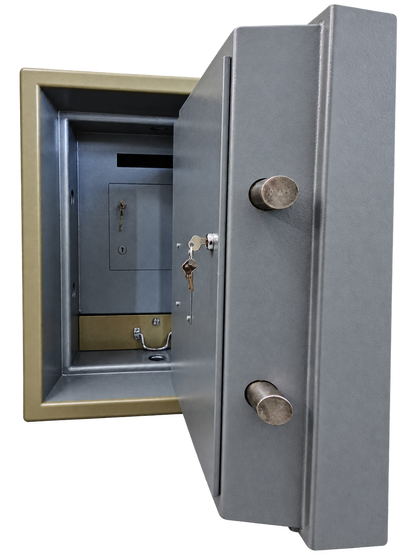 Pre-Used Chubb Deposit Safe No. SG37 - Door Partly Open