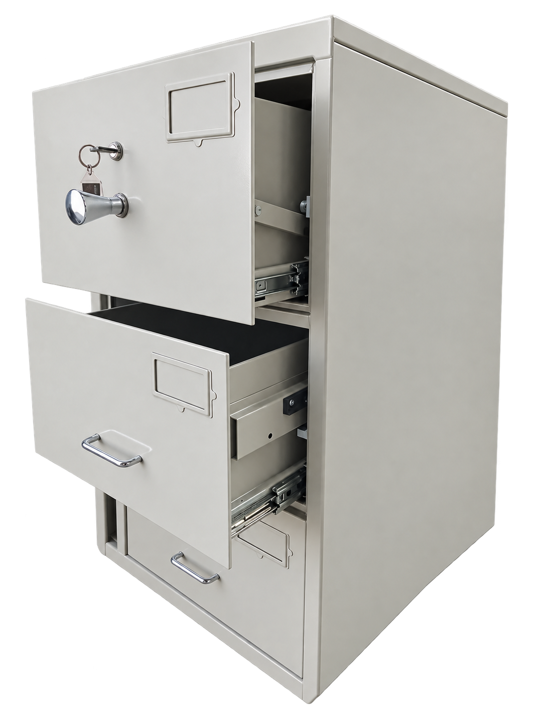 Pre-Used Planex Filing Cabinet No. SG56 - Door Partly Open