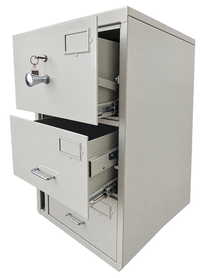 Pre-Used Planex Filing Cabinet No. SG56 - Door Partly Open