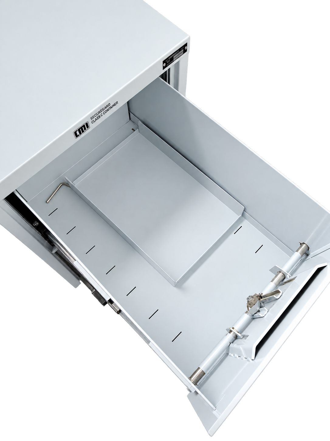 Pre-Used Planex Filing Cabinet No. SG58 - Interior View