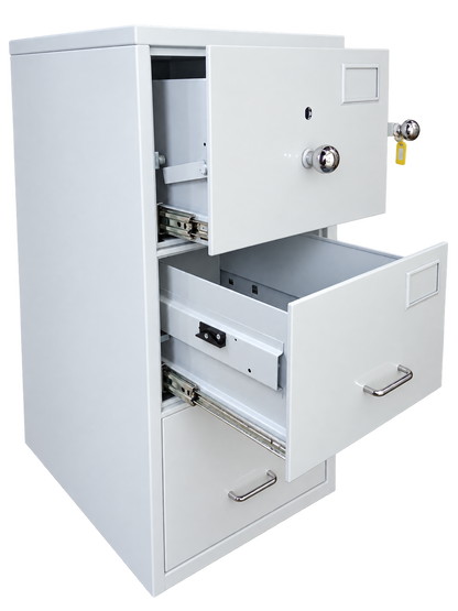 Pre-Used Planex Filing Cabinet No. SG59 - Door Partly Open