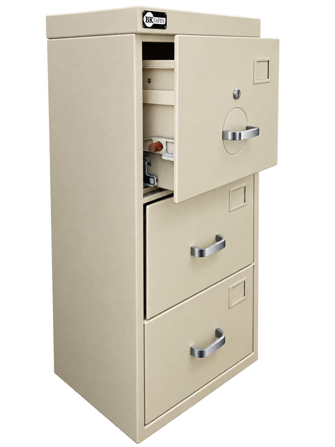 Pre-Used BK Safes Filing Cabinet No. SG63 - Front View