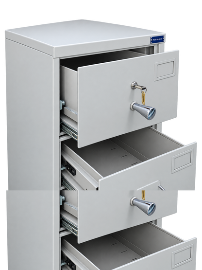 Pre-Used Planex Filing Cabinet No. SG64 - Door Partly Open
