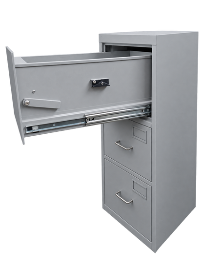 Pre-Used Planex Filing Cabinet No. SG68 - Door Partly Open
