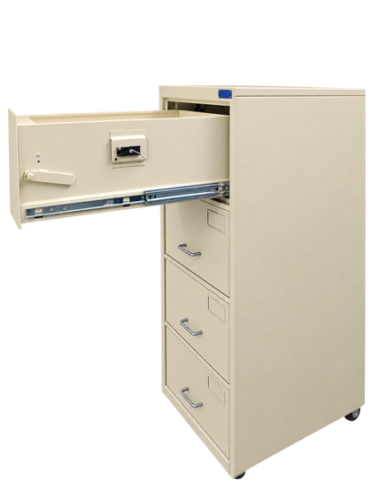Pre-Used Planex Filing Cabinet No. SG69 - Door Partly Open