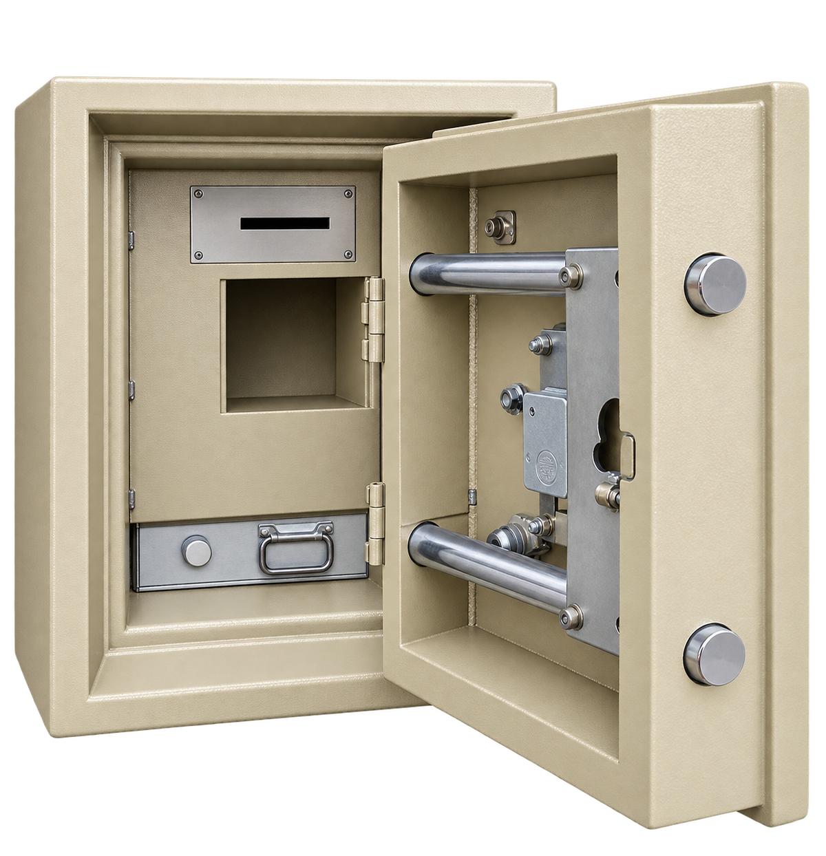 Pre-Used Chubb Deposit Safe No. SG71 - Door Partly Open