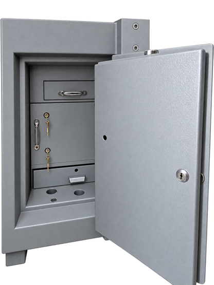 Pre-Used Sterling Deposit Safe No. SG75 - Door Partly Open