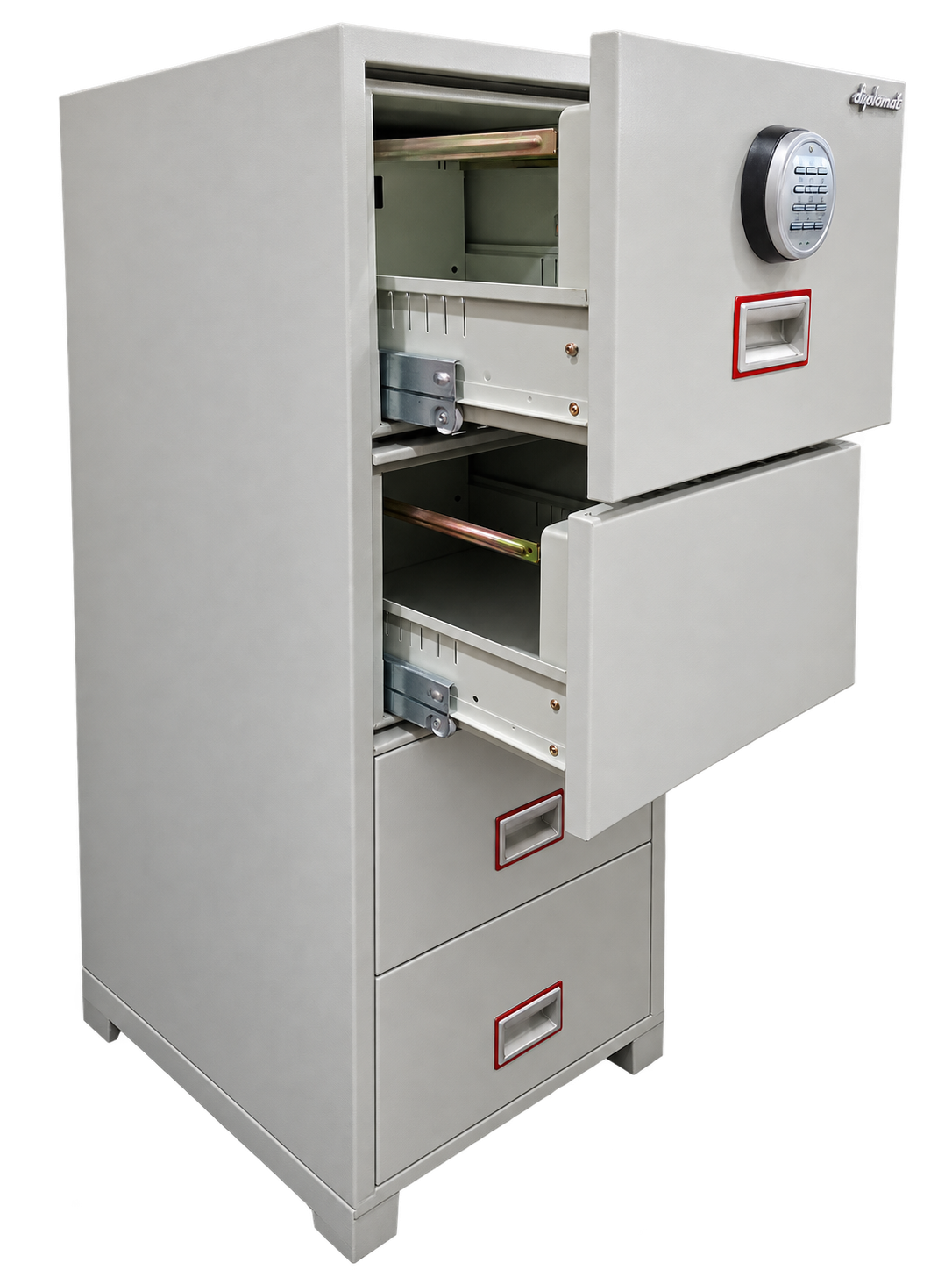 Pre-Used Diplomat Filing Cabinet No. SG82 - Door Partly Open