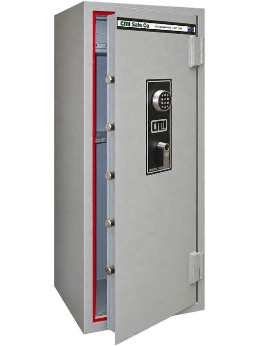 SS14P safe with door partly open