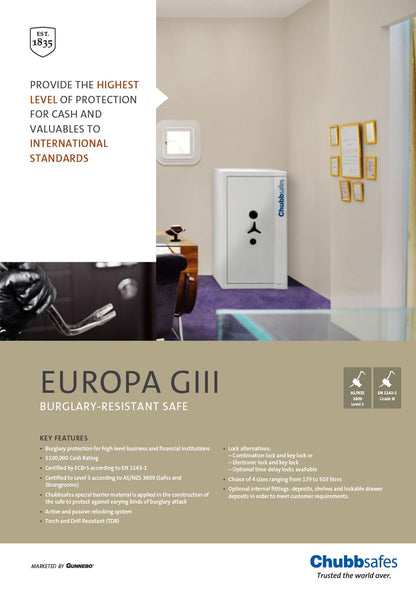 Chubb Europa Grade III Safe 7CK