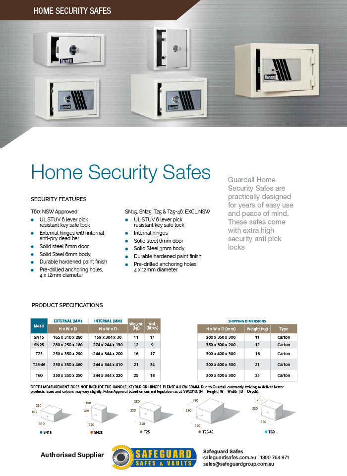 Guardall Home Safe T25