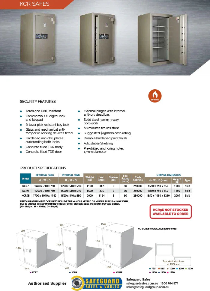 Guardall High Security Safe KCR7