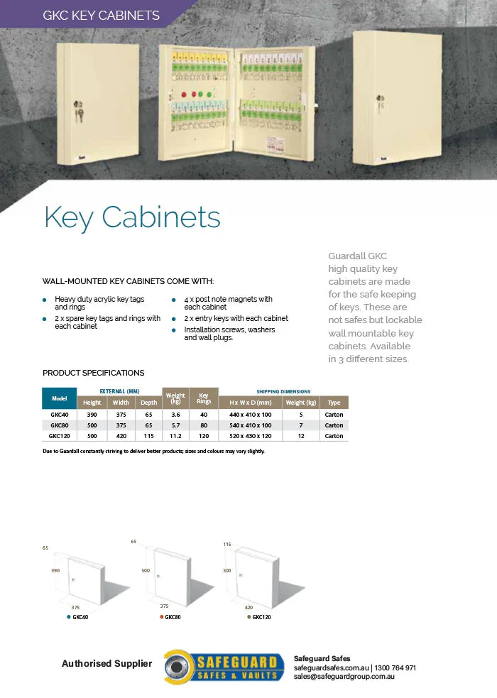 Guardall GKC80 Key Safe Cabinet