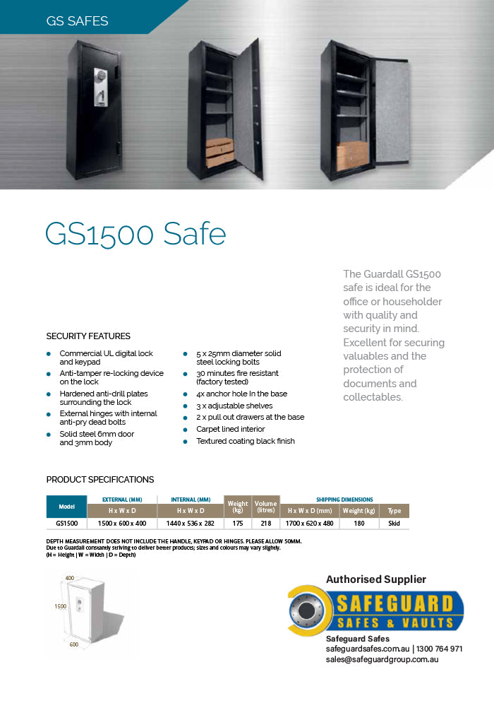 Guardall GS1500 Safe